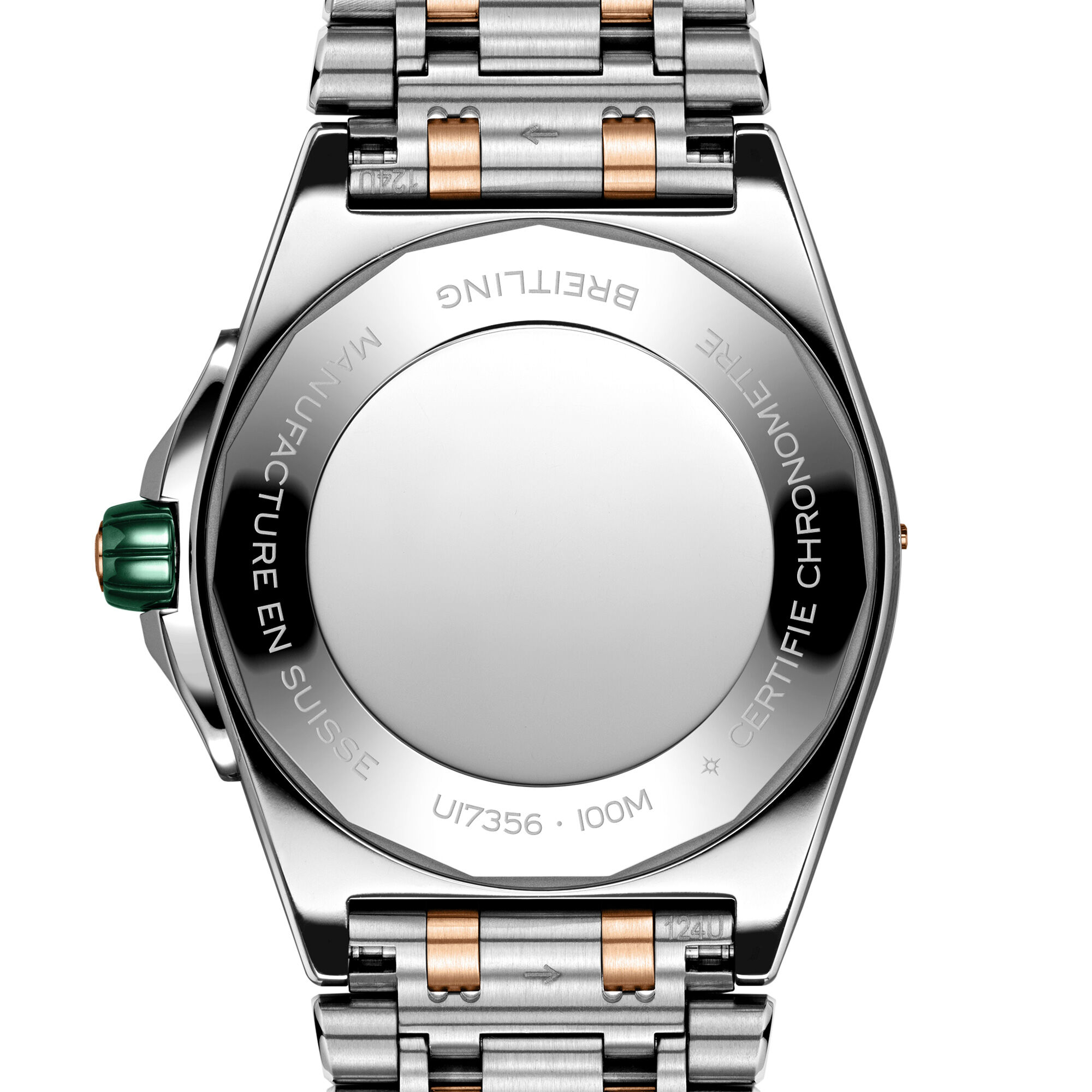 Super Chronomat Automatic 38 mm Stainless Steel Red Gold and